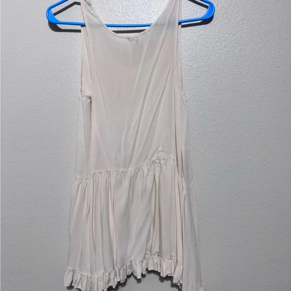 PPLA Cream  Ruffle tunic - Picture 3 of 3